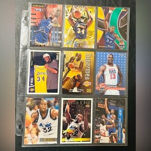 Vintage Shaquille O’Neal NBA Collector’s Cards (Lot of 9) - VGC SO1